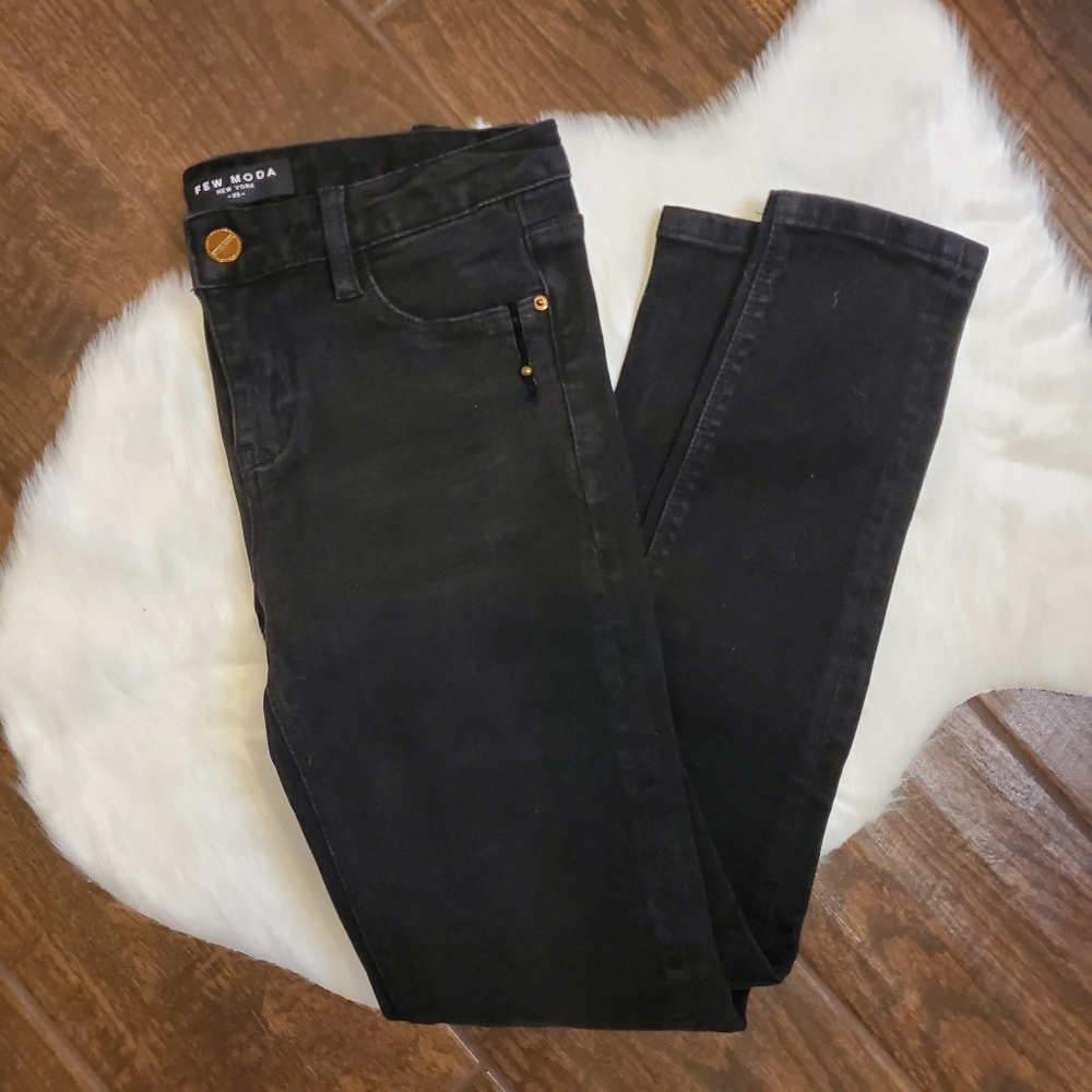Few Moda Stretchy Black Jeggings Sz XS